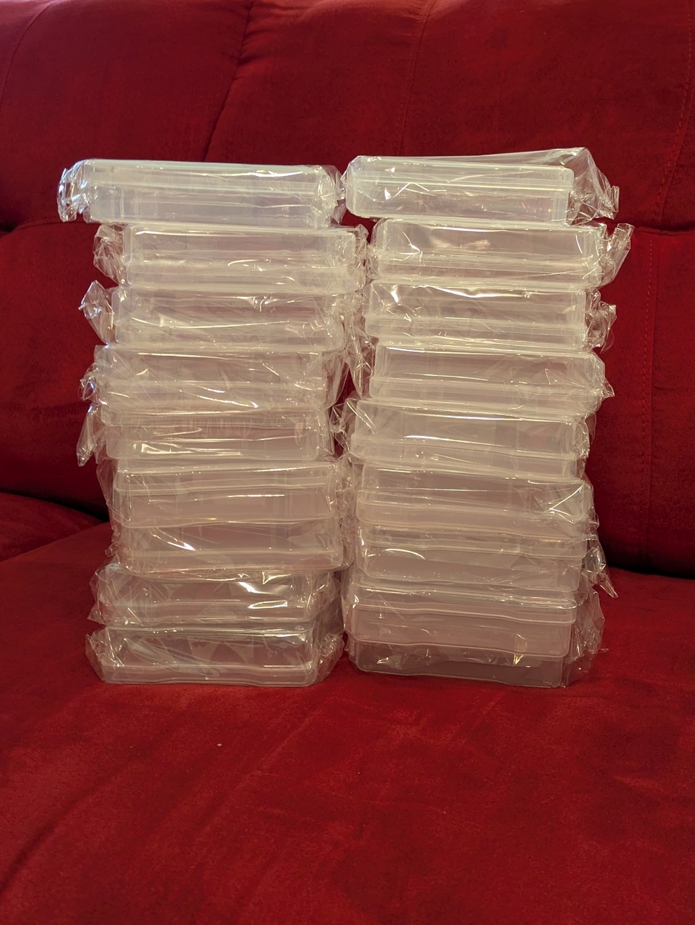 18 New 4x6 Photo Case Boxes, Picture Storage, Organizer Bins Set, Clear Plastic